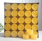 25 Teelichter - Nightlights, transp. Hülle 7-8 Std. zitronengelb