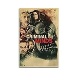LUCKEY Criminal Minds Poster für Zimmer, ästhetisch, trendig, Wohnzimmer, Wandkunst, moderne Familie, Schlafzimmer, Dekoration, Leinwand, Poster, 40 x 60 cm, ohne Rahmen