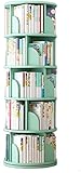 Drehbares Bücherregal, bodenstehende Regale, modernes und Design, Büro, Schlafzimmer, Wohnzimmer, Bibliothek for Zuhause, Wohnzimmer, Büro (Color : Green, Size : 40 * 160cm)