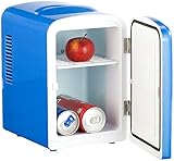 Rosenstein & Söhne Camping-Kühlschrank: Mini-Kühlschrank AC/DC, 12/230V 4l, mit Warmhalte-Funk., blau, B-Ware (Cooler Mini Kühlschrank)