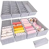 SIMPLE JOY® HEMNES DOUBLE Organizer f. I K E A Kommode; passgenau; Stabiler Boden; Schubladen Ordnungssystem für Wickelbedarf, Kinderkleidung, Socken, Unterwäsche; 8er Set