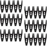 Homgaty beflockte Klammern, schmal, starker Halt, für Hosen, Röcke und mehr, 24 Stück