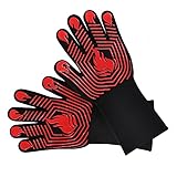 Feuerfeste Grillhandschuhe Waschbare, atmungsaktive Handschuhe für Indoor-Outdoor-Kochen