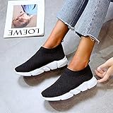 Sneaker Damen Atmungsaktiv Laufschuhe Turnschuhe Damen Mode Freizeit Sportschuhe Segeltuch Schuhe Laufen Leder Outdoorschuhe Tennis Schuhe Straßenlaufschuhe Loafer Schuhe Slip-On Flache Schuhe
