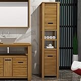 Badezimmerschrank Ulpia Teak Massivholz
