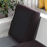 Sofa Sitzkissenbezug, Stretch Sitzkissenschutz, Elastischer Kissenbezüge, Husse Überzug Bezug Für Sofa Sitzkissen, rutschfest Stoff Tartan (Dunkelbraun,2-Sitzer)