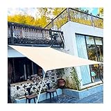 Schattensegel Sonnensegel Rechteckig Wasserdicht Gartensegel 95 % UV-Schutz Polyester Sonnensegel Schattennetz Pergola-Abdeckung Inkl Befestigungsseile für Outdoor Balkon Terrasse(Size:3X4M/10'X13')