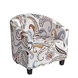 CHNSHOME Sesselbezug clubsessel Stretch sesselbezug cocktailsessel Sesselschoner Sesselüberwurf clubsessel husse elastisch