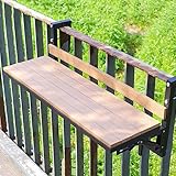 Hängetisch Balkon,Balkontisch Klappbar Hängetisch,verdicktes Design,Balkonhängetisch,klapptisch für balkon,Balkontisch Wetterfest,Hängetisch Gartentisch Klapptisch ( Color : Wood color , Size : 120*25