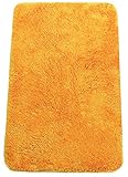 Brandsseller Badematte 70x120 cm Badvorleger Badezimmerteppich Badteppich Orange