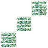 Uonlytech 3 Sets Pflanzen-Sockellinie Pflanzenaufkleber Blumenaufkleber Grüne Tapete Kinderwand Grünes Gras Wandaufkleber Grüne Pflanzen Wandaufkleber Tapetenbordüren Für