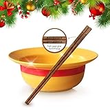 One Piece Merch Ramen Bowl mit Stäbchen One Piece Merchandise Luffy SchüSsel Strohhut Keramik MüSlischüSsel Ramen Suppenschüssel Set für Udon Nudeln Getreidesalat Freund Geschenk