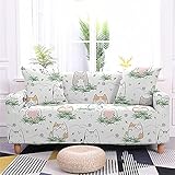 SANBDDLYY Niedlicher Kätzchen-Druck, fauler Sofabezug, Stretch-Sofa-Schonbezüge, moderner Druck, Spandex, rutschfest, Couchbezug, Loveseat-Bezüge, Möbelschutz