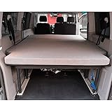 KFoam.es Matratze für VW T4, T5, T6, T6.1 Multivan, California Beach, Caravelle, Transporter, Faltmatratze, Klappmatratze, Camper Van, Reisemobil 185x148x8cm