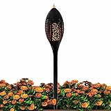 JINGLING Solare Wegbeleuchtung - Solarenergie-LED-Licht-Gartenzaun-Licht,LED-Blinkfeuereffekt für den Außenbereich, IP65, wasserdicht, für den Außenbereich, Garten, Hof, Landschaft, Gehweg