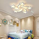 Cblbser Kinderzimmerleuchte Decke-leuchte Glitzer-3 Sterne Design LED Schlafzimmerlampen Moderne Deko Decken-Lampe Interior Für Mädchen Jungenzimmer Kindergarten Balkon Küche Esszimmer -Lampe