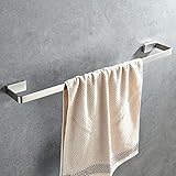 Badezimmer Edelstahl Doppelbarm Handtuchhalter, Wanddekoration Lagerregal, Verdickte Anti-rost-perforierte Installation(Size:50cm,Color:Einzelbalken)