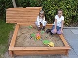 Promadino Sandkasten Tessa 120 mit Vollabdeckung