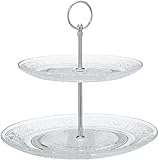Luna24 simply great ideas... Etagere mit 2 Ebenen aus Glas Höhe 22 cm