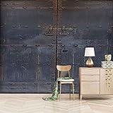 VOIV Fototapete 3D-Kunsttapete Wandbild - Wanddekoration abnehmbar selbstklebend Vintage Iron Gate Kunstdruck Fototapete Restaurant Familie 430x300cm