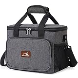 sunVigorous Kühltasche Lunchtasche Thermotasche Picknicktasche Isoliertasche, Kühltasche Faltbar, Tragbar Lunchtasche für Büro, Schule, Picknick (BWD hui15)