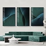 MYTAYT Nordic Wandkunst Leinwand Malerei Abstrakte Dunkle Farbe Seidige Wandposter Drucken Moderne Minimalistische Bilder Für Wohnzimmer Schlafzimmer Wohnkultur -50X70Cmx3-Kein Rahmen
