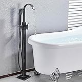 Freistehender Badewannen-Wasserhahn, Badewannenfüllung, Bodeninstallation, Badezimmer-Wasserhahn Mischbatterie