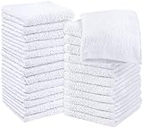 Utopia Towels - Seiftücher, 30x30 cm, Washclappen aus 100% Baumwolle (24 Stück, Weiß)