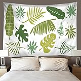 PRUJOY Wandteppich Wald Natur Landschaft Palmblatt wandteppich natur 150 * 200cm Wälder Home Dekor Wandtüche