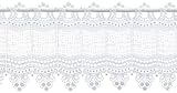 Plauener Spitze by Modespitze, Store Bistro Gardine Scheibengardine mit Stangendurchzug, hochwertige Stickerei, Höhe 28 cm, Breite 108 cm, Weiß