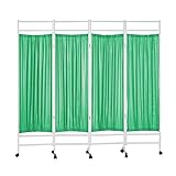 Paravent Raumteiler Grünraumteiler For Garten/Außenbereich/Reisen, Zusammenklappbare Moderne Raumteiler Aus Metall – 50 Cm Extra Breit Und 180 Cm Extra Hoch, Dekorative Trennwände, Mit Stabilen Rädern