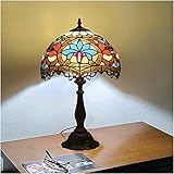 GAUUA 12-Inch Barock europäische Tiffany Tischlampe Nachttischlampe E27 Schreibtischlampe Kreative Personality Dekoration Nachttischlampe Wohnzimmer Schlafzimmer Esszimmer Lampe