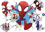 Spiderman-Alien-Anime-Wandaufkleber, Meecaa 3D-Wandaufkleber für Schlafzimmer, Wohnzimmer, Wandkunst, Wanddekoration, Spiderman-Motiv