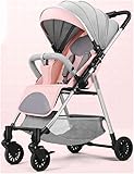 Leichte Kinderwagen, faltbarer Kinderwagen mit 5-Punkt-Gurt, Kinderwagen für Familienausflüge, abnehmbarer und waschbarer Kinderwagen