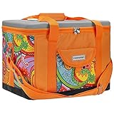 anndora Kühltasche XL Paisley orange 40 Liter - Isoliertasche Picknicktasche
