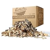 Woodlogger Hackschnitzel aus Kiefer 100 L | Holzhackschnitzel als Rindenmulch-Ersatz für den Garten | Verwendbar als Einstreu, Brennmaterial, Anzünder, Deko, Mulch & Fallschutz für den Spielplatz