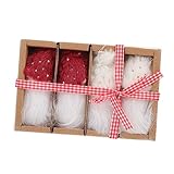 NOLITOY 1 Set Gesichtsloser Alter Mann-Anhänger Tischdekoration Skulptur Deko-Box Geschenk Weihnachtszwerg Dekoration Weihnachts-Plüschzwerg Weihnachtsbaum Hängepuppe