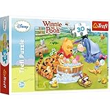 Trefl, Puzzle, Ferkel baden, Disney Winnie the Pooh, 30 Teile, für Kinder ab 3 Jahren