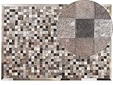 Beliani Rechteckiger Teppich aus Kuhfell Mehrfarbig Patchwork 160x230 cm braun Armutlu