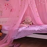 Pomrone Kinderbett Baldachin, Betthimmel-Bettvorhänge mit Traumschmetterlingen, Kuppelnetz Bettzelt Himmelbett Dekoration für Babybett, Kinderbett und Erwachsenenbetten