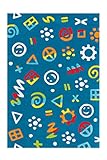 Arte Espina Teppich Spirit Glowy 3146 Blau Icons 110cm x 160cm