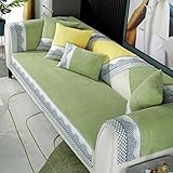 Heimtextilien-Dekoration, Cord-Mais-gestreifter Couch-Sofabezug, Wellen-Jacquard, rutschfeste Schnitt-Couchbezüge, superweicher, Warmer Möbelschutz, kompatibel mit Hunden, Kindern, Haustieren, Sofa-