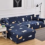 ASCV Elastische Sofabezüge für Wohnzimmer Stretchcouchbezug Sessel Schonbezug Funda Sofa Chaiselongue A13 1-Sitzer