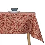 Dekorative Tischdecke Rechteckige Chenille-Tischdecke, rustikal, schlicht, Vintage-Mode, Heimtischdecke Restaurant-Tischdecke (Color : Red, Size : 135x250cm)