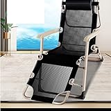 Zero Gravity Chair, multifunktionaler Liegestuhl, zusammenklappbar, für die Mittagspause, einzeln, tragbar, für Nickerchen, Büro, kleine, einfache Outdoor-Liegestühle, Blau
