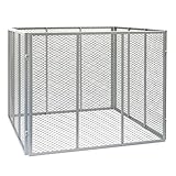Komposter 100x100x80cm für 800L Kompost Gartenkomposter aus Metallgittern zum offenen Kompostieren