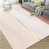 Kunsen sitzecke Teppich Abstrakte Geometrie Anti Rutsch und Anti Fouling Retro deko Pink fußbodenheizung Teppich Spiele Teppich Teppich für küche 100X160CM