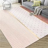 Kunsen sitzecke Teppich Abstrakte Geometrie Anti Rutsch und Anti Fouling Retro deko Pink fußbodenheizung Teppich Spiele Teppich Teppich für küche 100X160CM