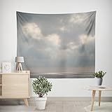 EHOMERY Wandbehang Balkon Wandtuch Decke Wolken Wandteppich Jugendzimmer Großes Strandtuch Wohnzimmer Schlafzimmer Wandbehang Dekoration 100x70cm