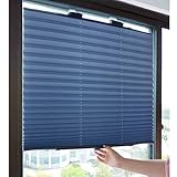 Sonnenschutz Verdunkelungs-Plissee-Rollofenster, Saugnapf-Rollo, Sichtschutz, Versenkbarer Balkon Autobüro Sonnenschutz Thermovorhang Türvorhang,W65xl145cm/26x57in